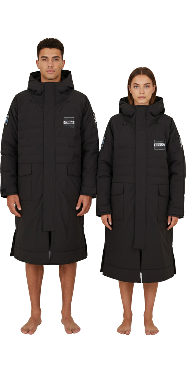 2025 Gul Revorobe Fusion Long Sleeve Changing Robe AC0149-C6 - Black / Black